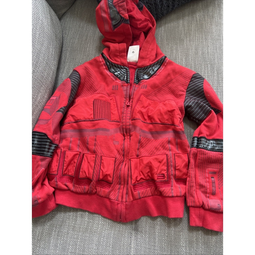 Disney Sith Trooper Zip-Up Hoodie Jacket Boys Star Wars Size 7/8 Preowned